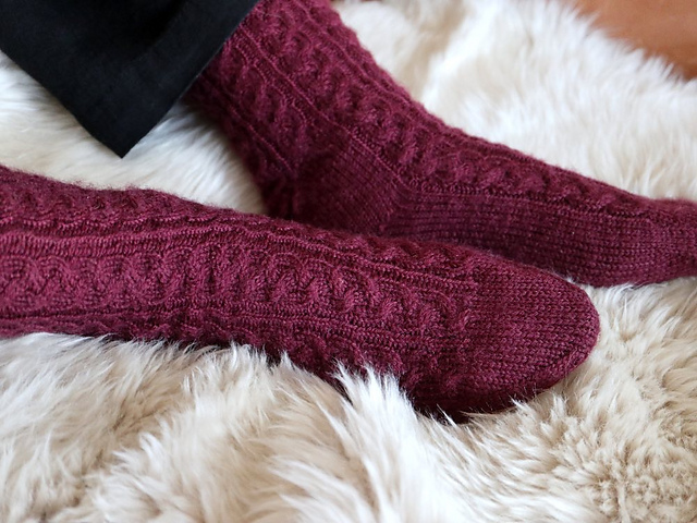Winter Rose Socks