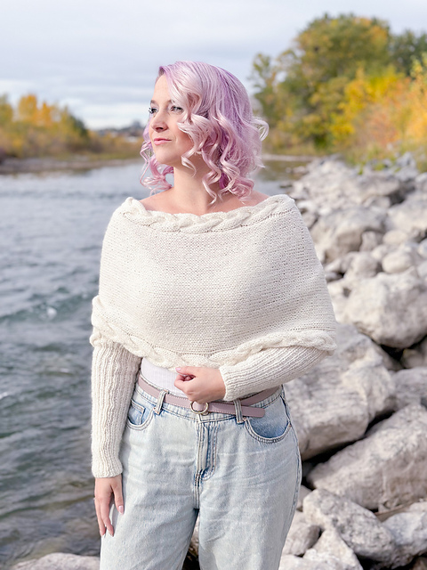 Ravelry: Braided Sweater Scarf pattern by Knitatude / Chantal