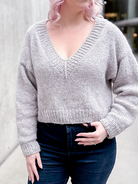 Ravelry: Sweet V Sweater pattern by Knitatude / Chantal