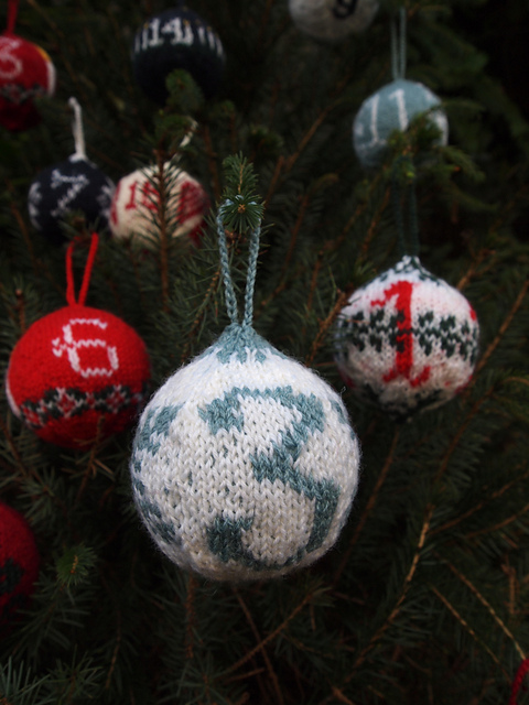 Christmas balls advent calendar