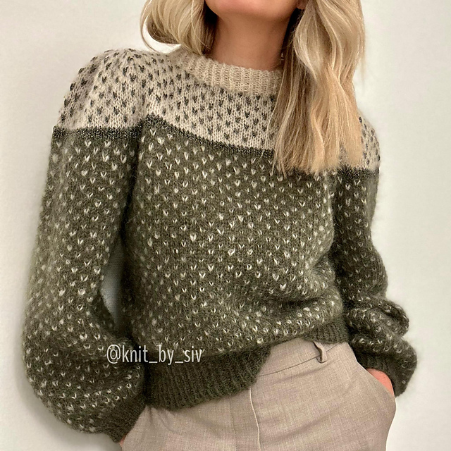 【COSYHARU】Malta Detail Knitwear Ravelry: Maipuffblouse X-mas no2 pattern by Siv Kristin Olsen