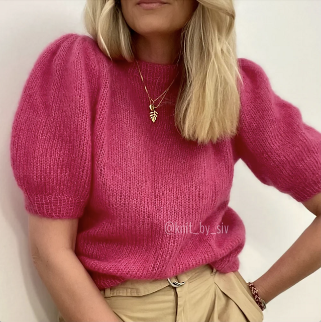 Maipuffblouse in kid silk