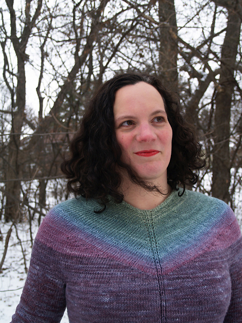 Gradient Yoke Sweater