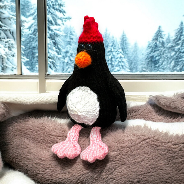 Ravelry Feathers McGraw chocolate orange cover / toy pattern by