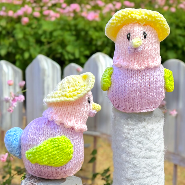 Easter Patsy Pastel Chicken orange cover / toy