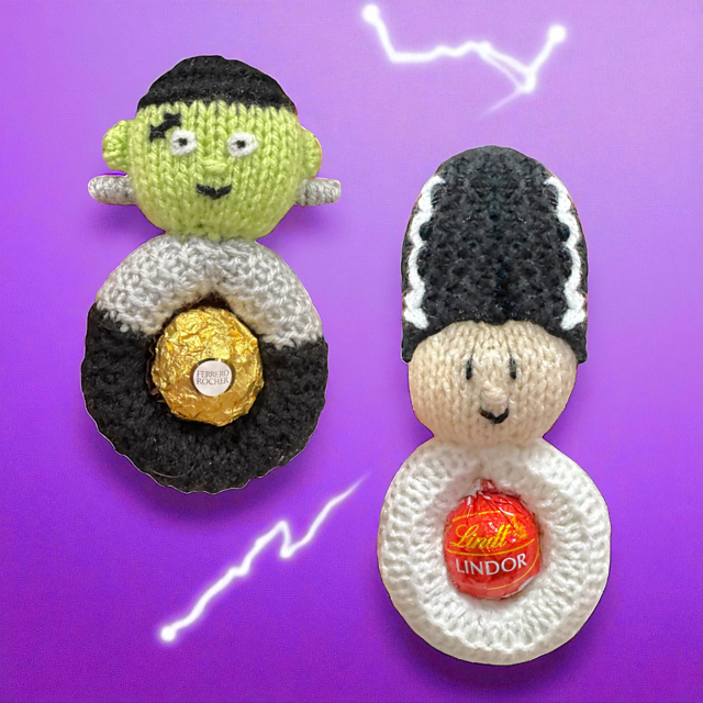 Halloween Frankenstein & Bride Hanging Decorations