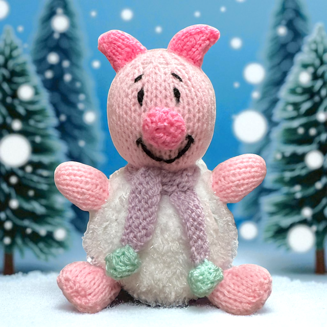 Christmas Piglet choc orange cover / Pooh toy