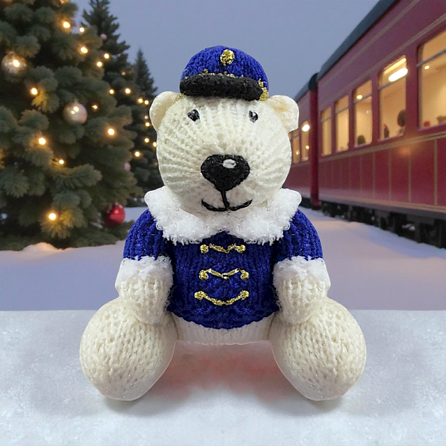 Christmas Polar Bear Express orange cover / toy