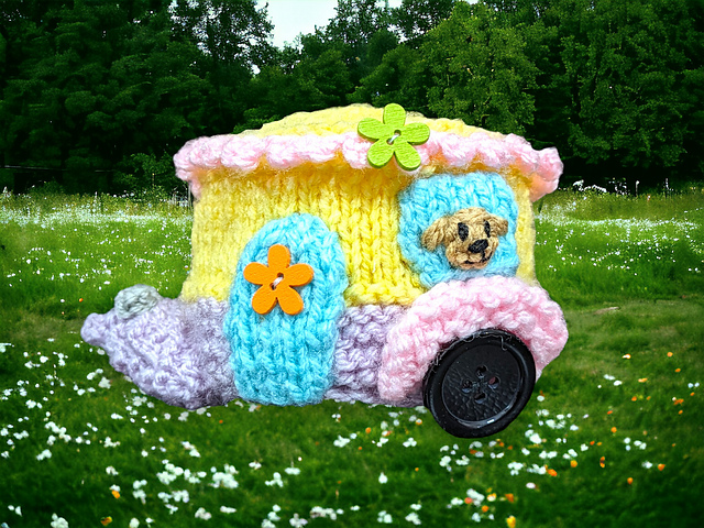 Summer Caravan choc orange cover / Holiday toy