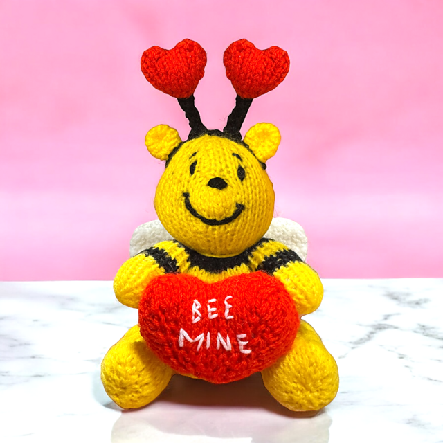 Bee Mine Pooh choc cover / Valentine toy