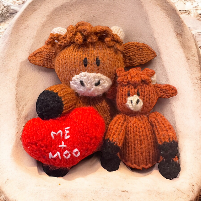Me and Moo Highland Cow choc cover / Valentine toy
