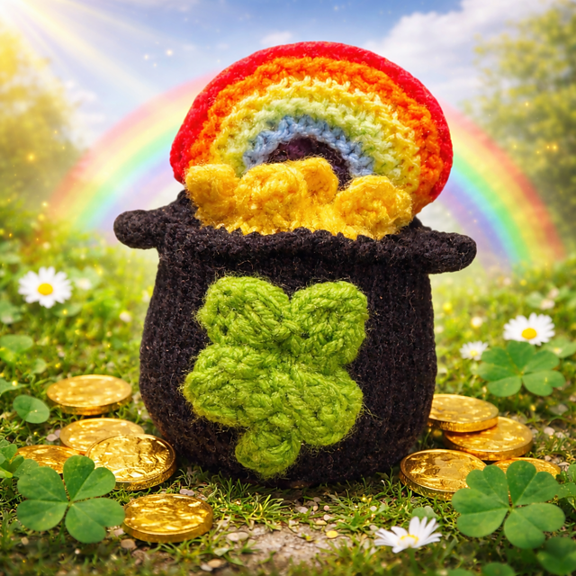Lucky Pot Of Gold choc orange cover / toy