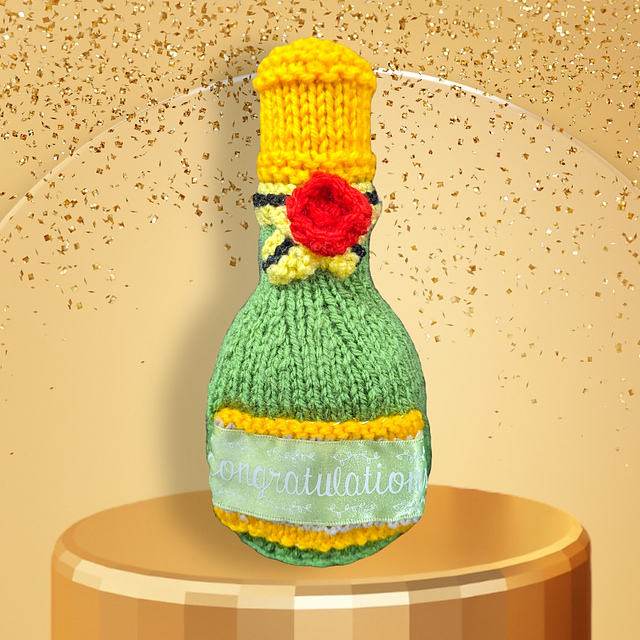 Champagne Wine Bottle Choc Orange Cover / Toy