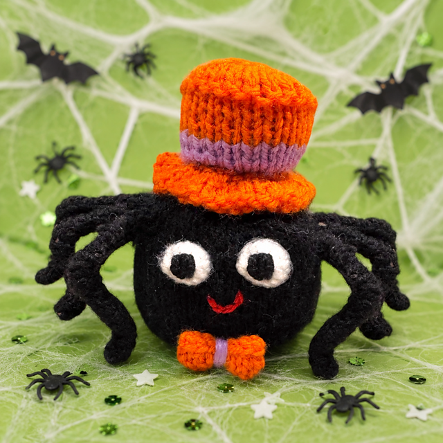 Halloween Simon the Spider choc orange cover / toy