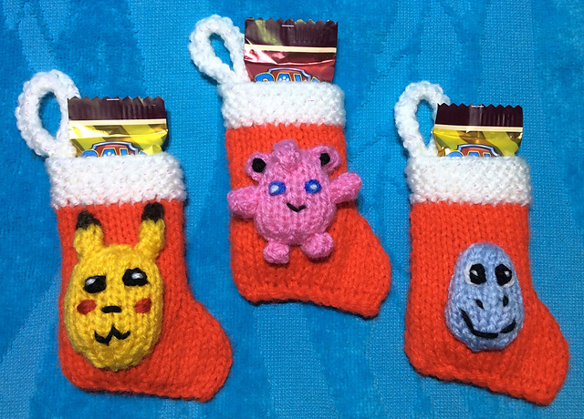 Pokemon Christmas Stocking Tree Decorations