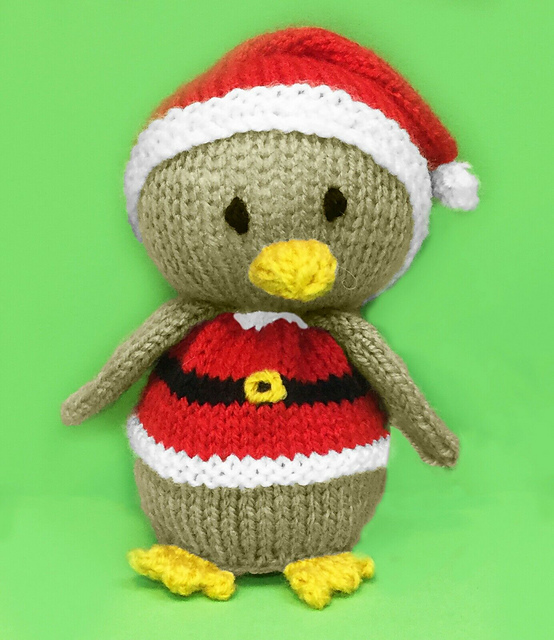 Christmas Santa Robin