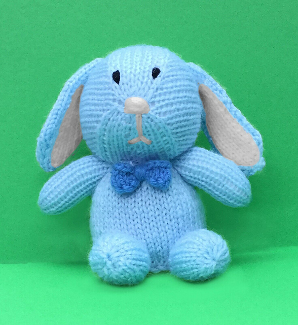 Easter Blue Big Feet Bunny