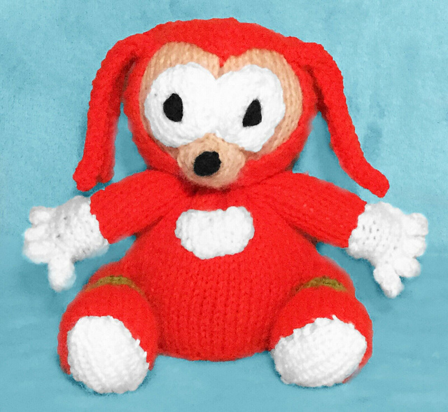 Knuckles Plush Pattern Jakks Pacific Sonic The Hedgehog Knuckles