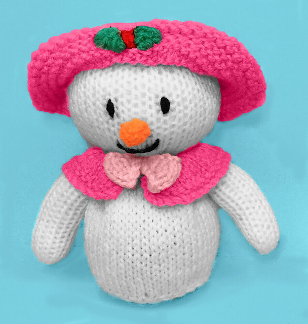 Christmas Mrs Chilly Snowman orange cover / toy