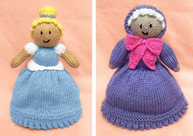 Ravelry: Cinderella/Fairy Godmother Topsy-Turvey Doll pattern by