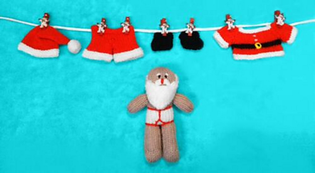 Naked/Dressable Santa Doll