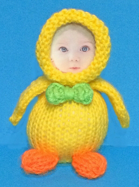Easter Chick Plush Photo Frame Holder