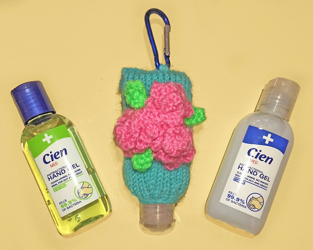 Easter Roses Sanitizer Bottle Cover