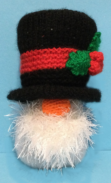 Christmas Snowman Gonk choc orange cover / toy