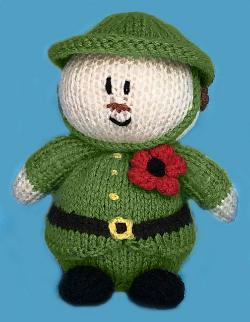 Remembrance Soldier choc orange cover / toy