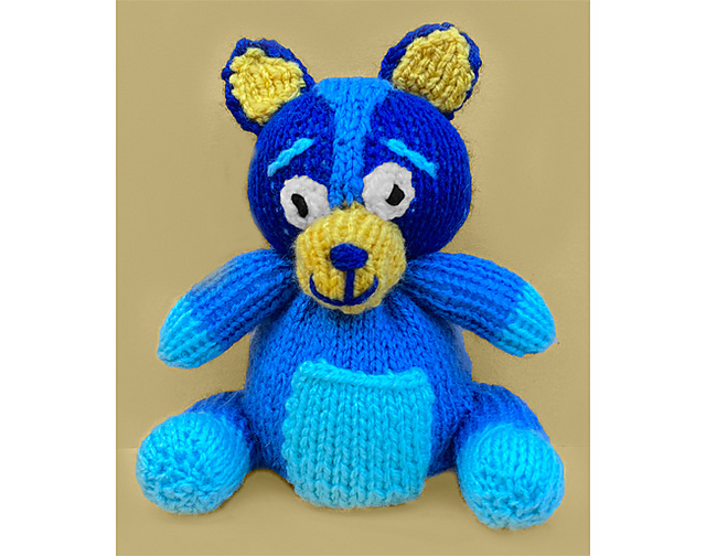 Ravelry Bluey inspired choc orange cover / 15 cms dog toy pattern by