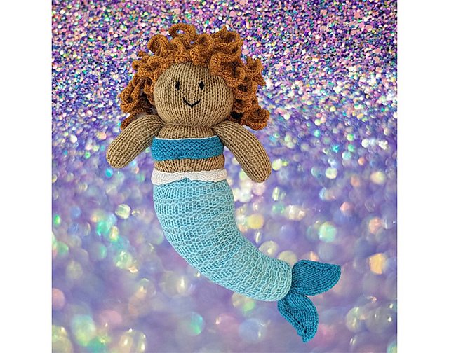 Ravelry: Ariel 40 cms soft toy Mermaid Princess doll pattern by