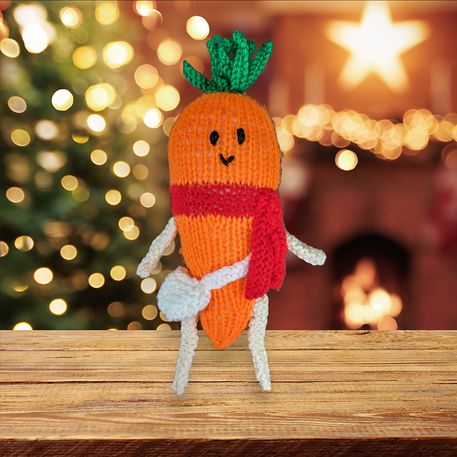 Kevin the Carrot with scarf soft toy doll