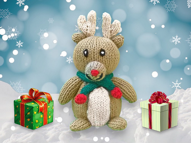 Christmas Rudolph Reindeer choc orange cover / toy
