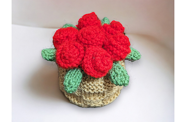 Valentine's Day Roses Flower Pot