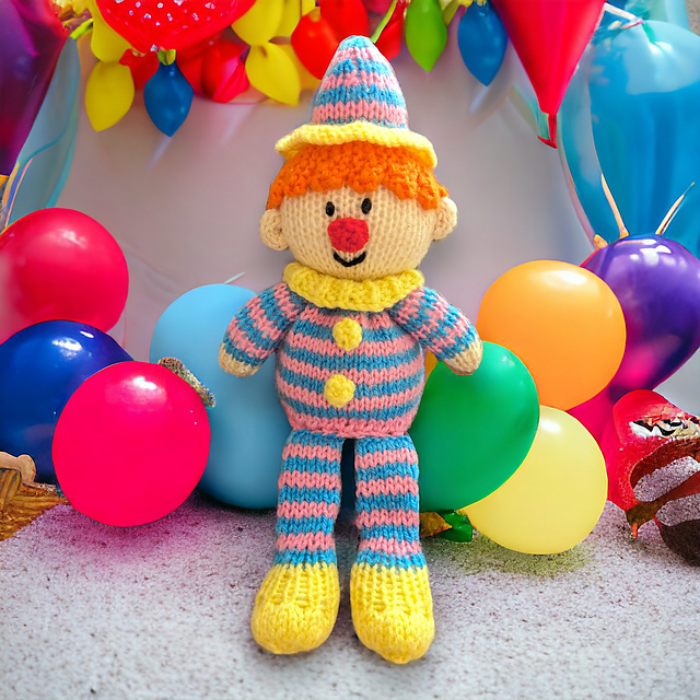 Ravelry: Colin the Clown choc orange cover / toy pattern by