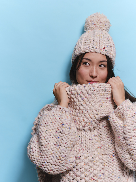 Knitcraft Oversized Moss Stitch Scarf