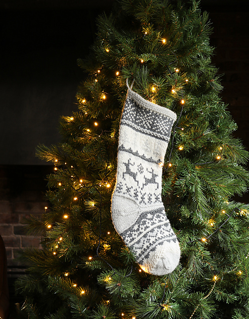 Colourwork Christmas Stocking