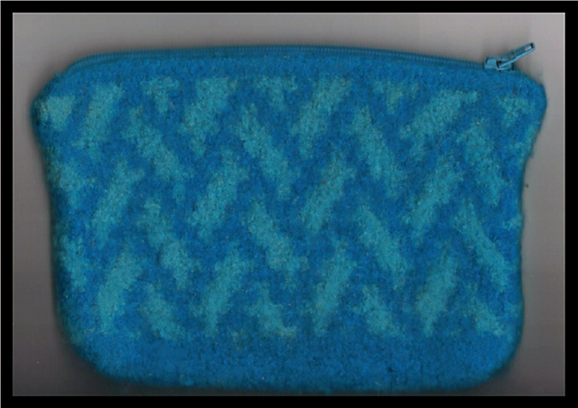 Herringbone Felted Bag