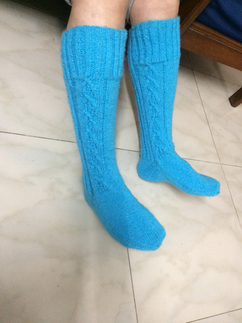 Jay's DK Cabled Socks