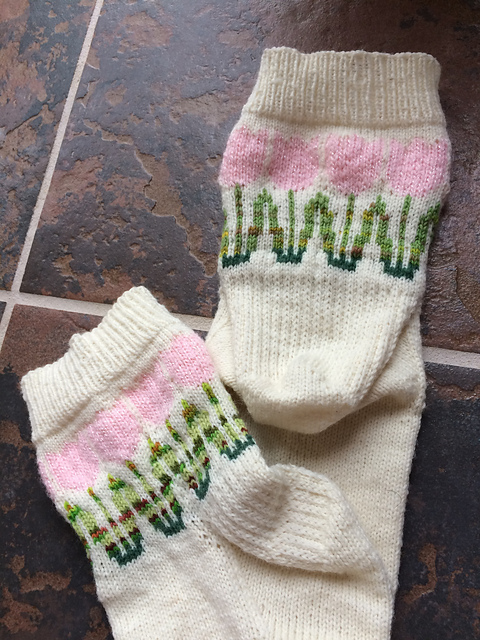 Tulip Time Socks