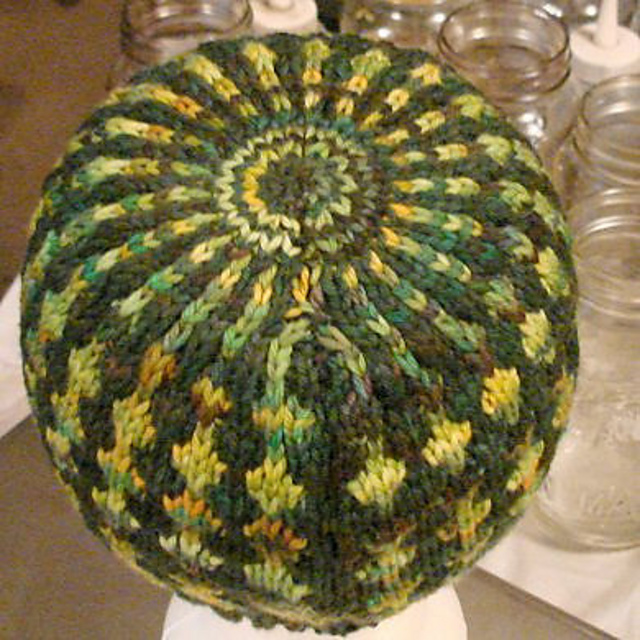 2008 Charity Hat - machine-knit version