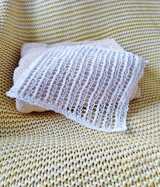 White Wedding Washcloth