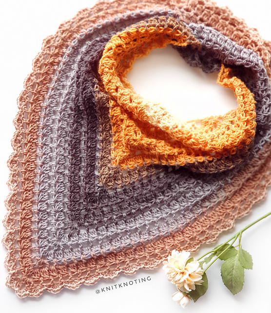 Hopscotch Triangle Scarf