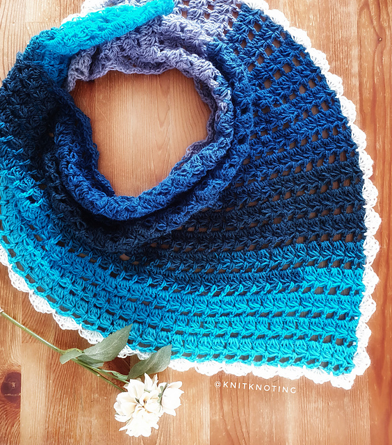 Hopscotch Asymmetrical Scarf
