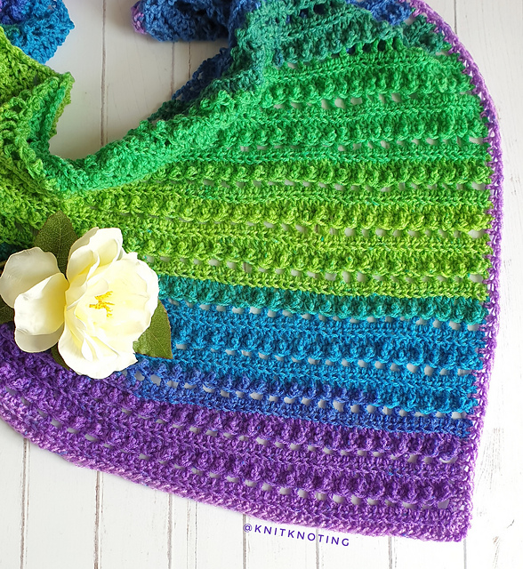 Berry Field Asymmetrical Scarf