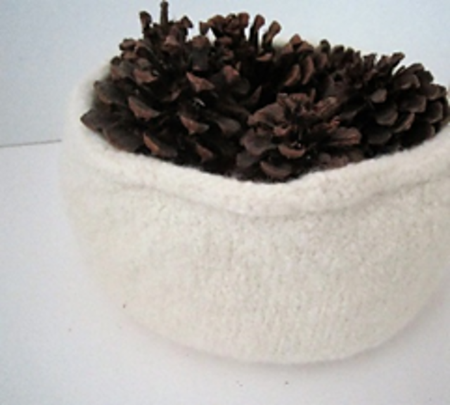 Felted Holiday Basket