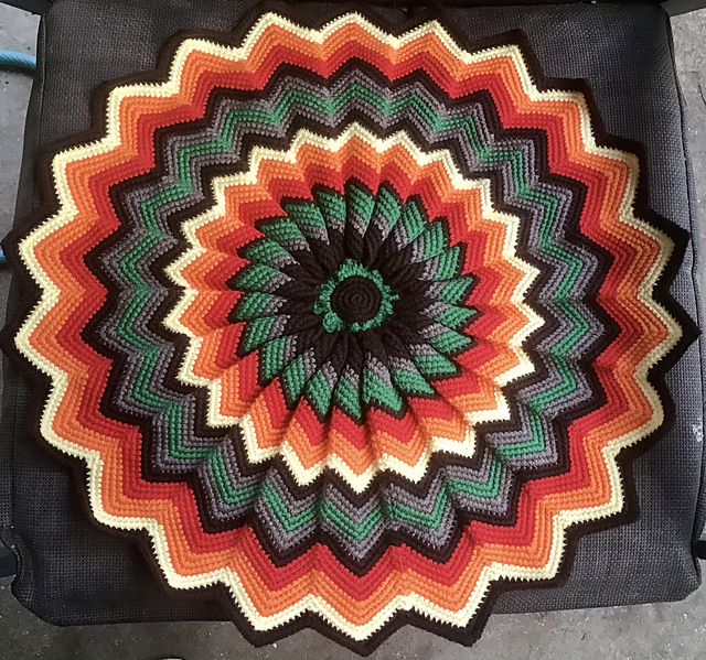 Pretty Fluted Cushion in Crochet
