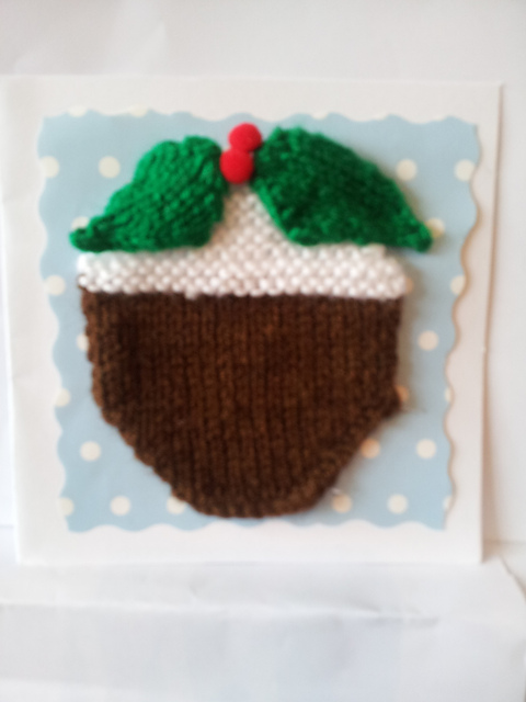 Christmas pudding Greeting card