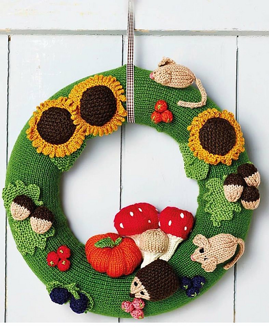 Autumn woodland wreath