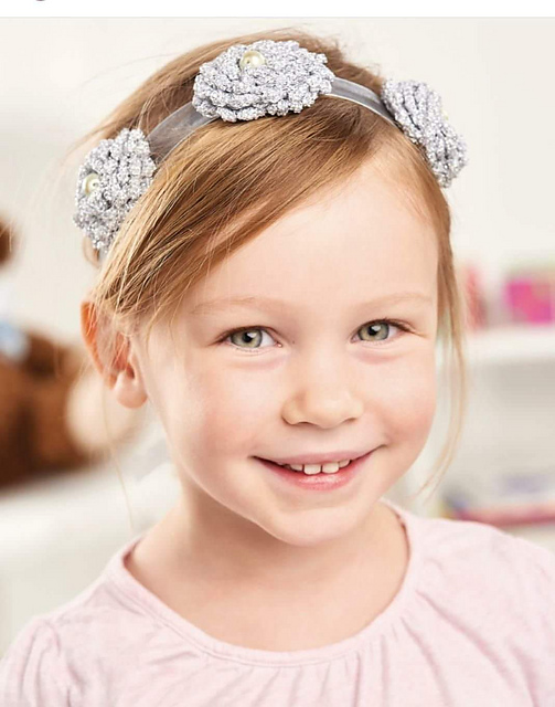 Metalic floral headband